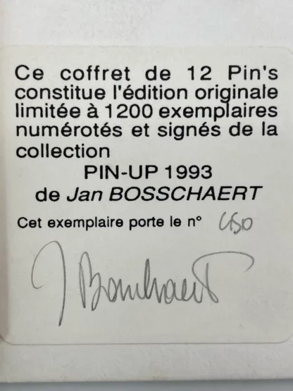 Jan-Bosschaert-assortiment-13-pins-1993-édition-limitée-n-et-signée-certificat