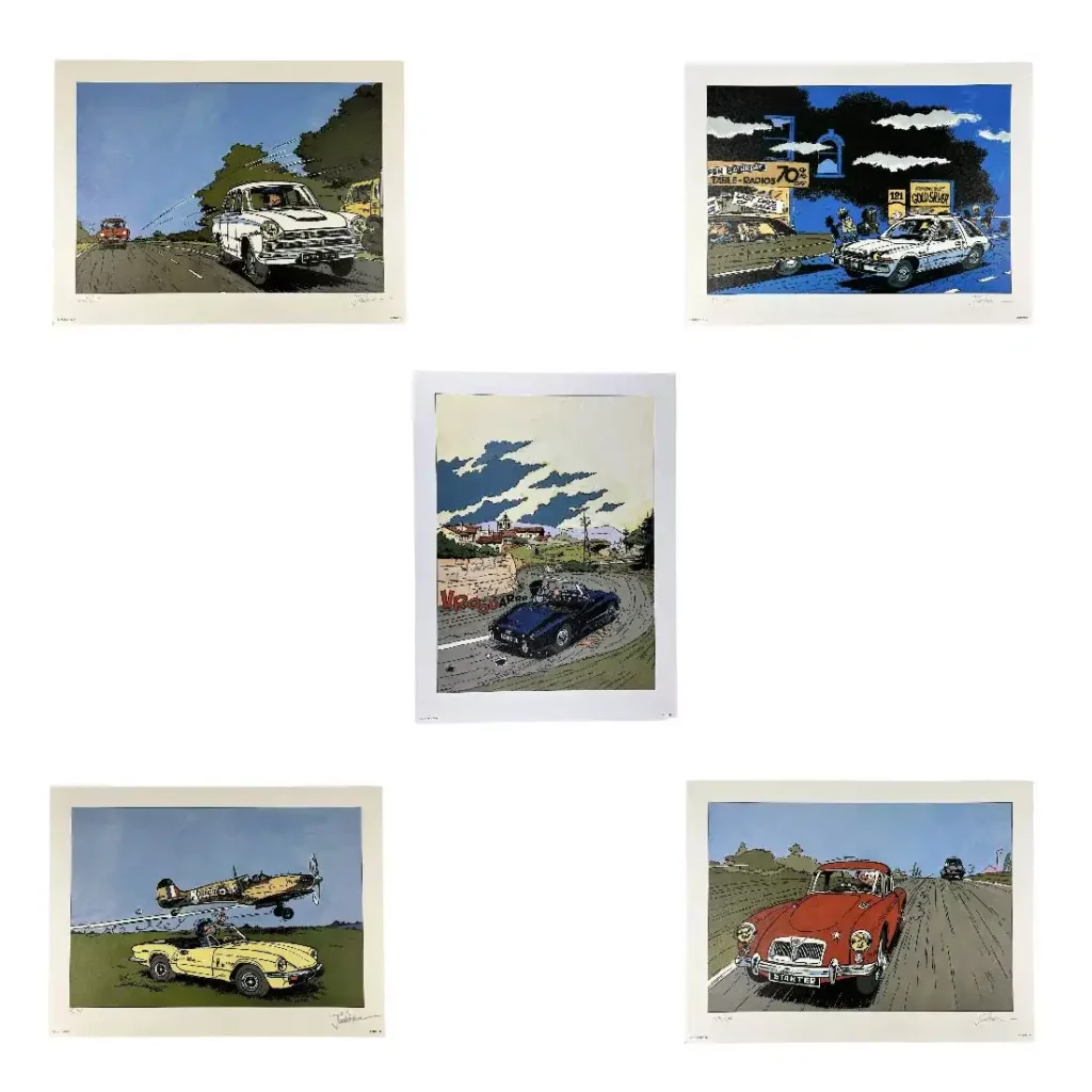 Jidehem Starter Lot de 5 Affiches offset (dont 4 signées)