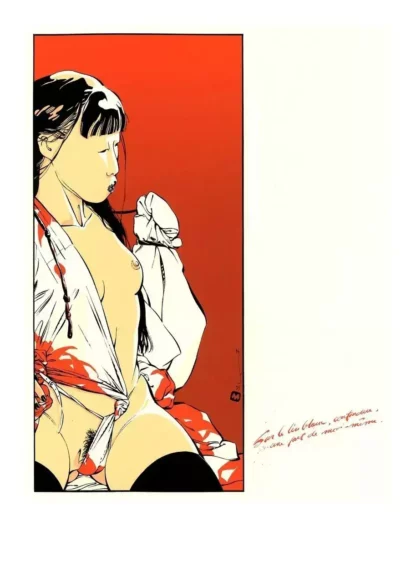 Kogaratsu-Sérigraphie-Femme-Geisha-par-Michetz