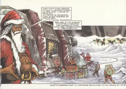 La-Compagnie-des-Glaces-Père-Noël-Ex-libris-signé-par-Derenne