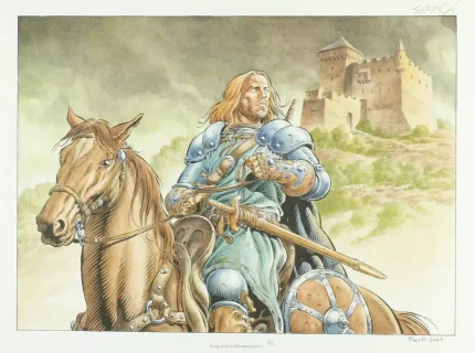 Légende-A-cheval-partant-du-château-swolfs