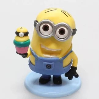 Les-Minion-Dave-avec-un-cupcake-Figurine-en-pvc