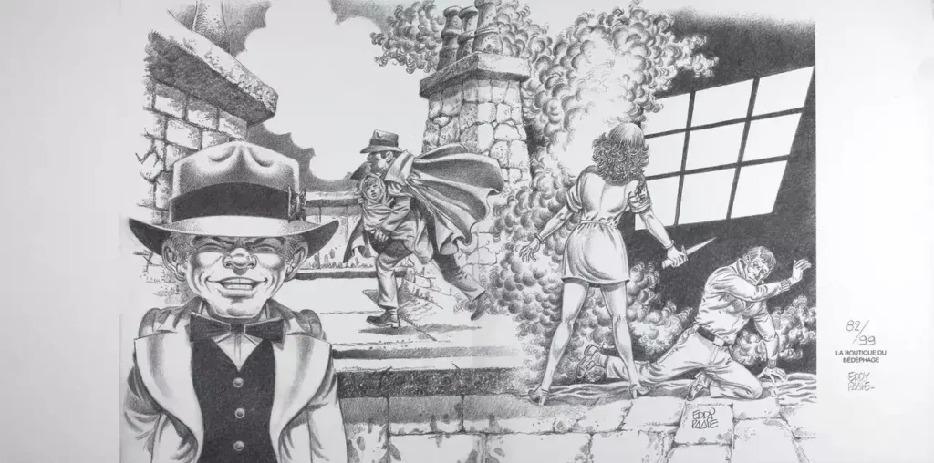 Luc-Orient-couteau-Jaquette-signée-par-Eddy-Paape