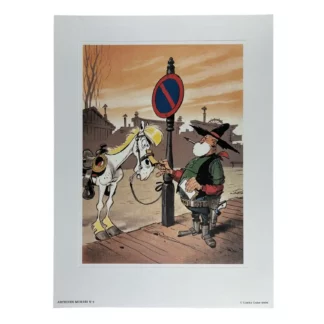 Lucky Luke, Affiche offset, Archives N°4, Le juge
