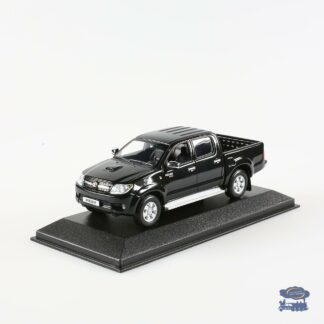 Toyota Hilux Double cab Black Metalli, Minichamps Voiture miniature 1/43-1