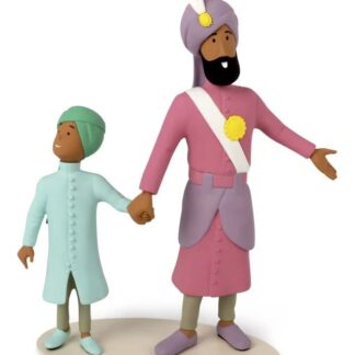 Tintin : Le Maharadjah et son fils : Statuette résine Collection 'Le Musée imaginaire de Tintin'