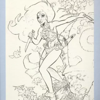 Marlysa-couteau-Version-nb-Ex-libris-offset-signé-par-Danard