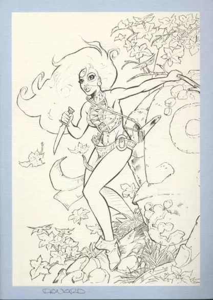Marlysa-couteau-Version-nb-Ex-libris-offset-signé-par-Danard