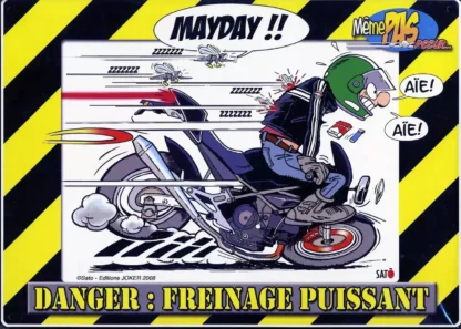 Même-pas-Peur-Plaque-métal-Mayday-par-Satô