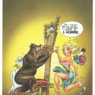 Mlle-Irma-Voyante-de-charme-Ex-libris-offset-signé-par-Danard