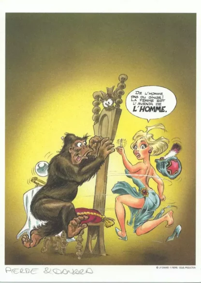 Mlle-Irma-Voyante-de-charme-Ex-libris-offset-signé-par-Danard