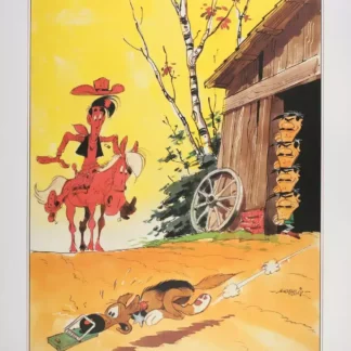 Mousetrap-Affiche-Lucky-Luke-par-Morris-grand-modèle