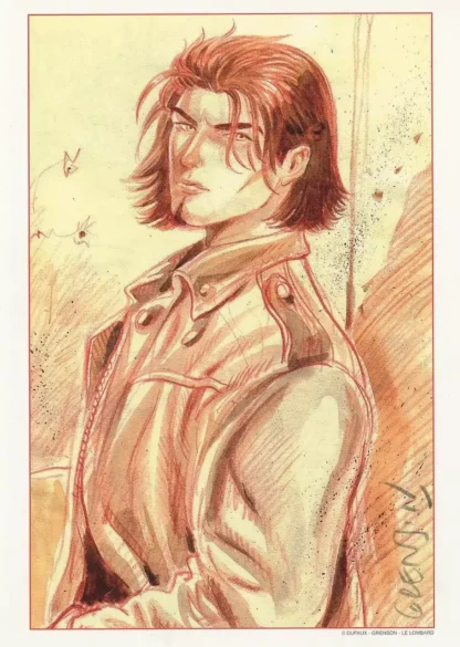 Niklos-Koda-Portrait-Ex-libris-offset-signé-par-Grenson