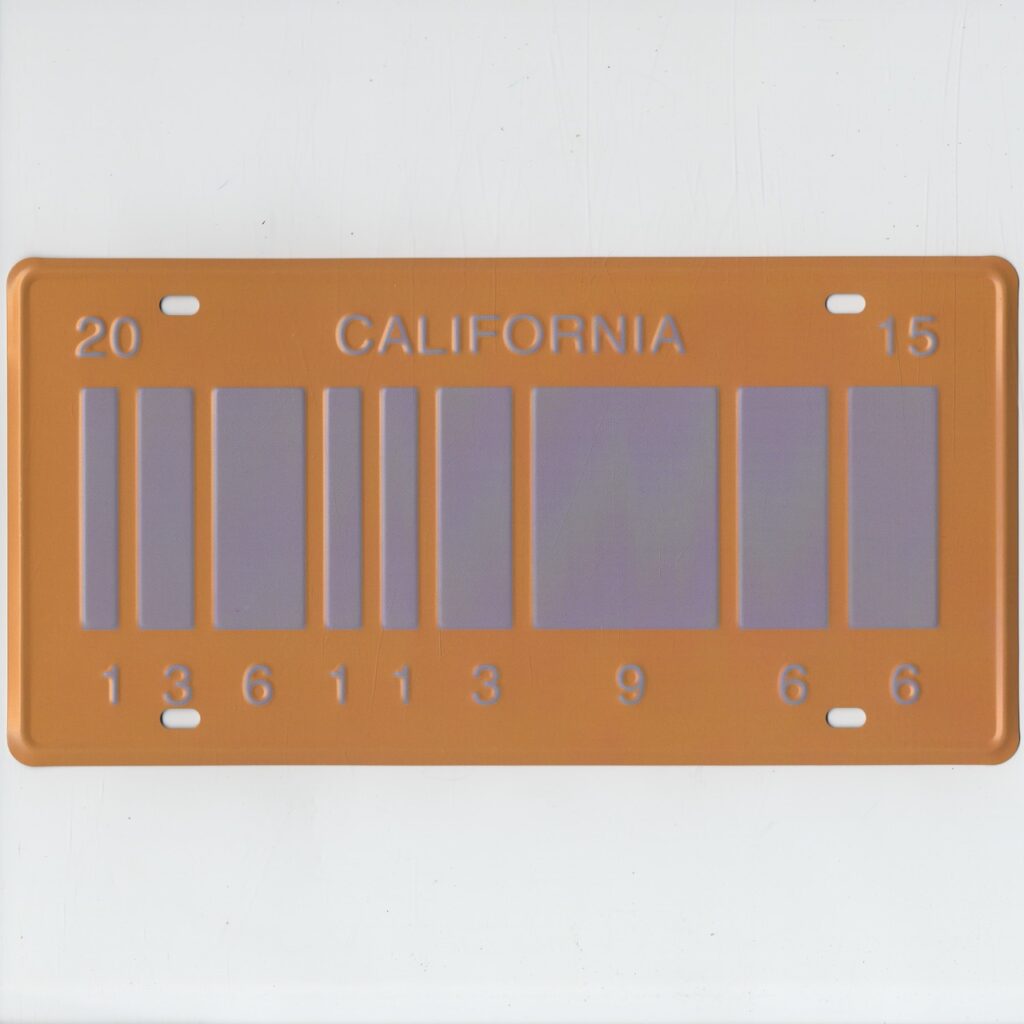Back to the Future 2 : La plaque d'immatriculation américaine OUTATIME pour la Delorean