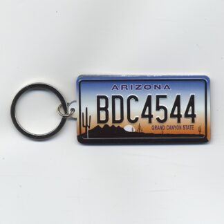 Plaque d'immatriculation américaine Porte-clés métal Arizona (Grand Canyon State)