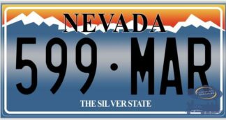 Plaque d'immatriculation américaine, Nevada, The Silver State