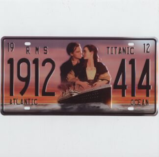 Plaque d'immatriculation américaine, 1912 414, RMS Titanic