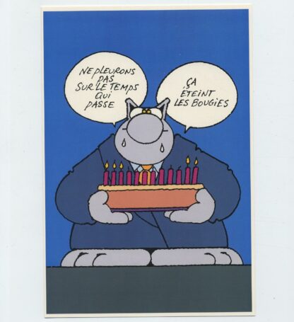 Le Chat de Geluck Ne pleurons pas... Carte Postale : XL