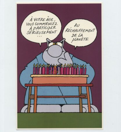 Le Chat de Geluck A votre âge... Carte Postale XL