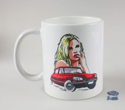 Citroën Ds Rouge, Mug Blanc
