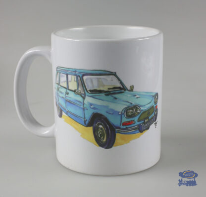 Citroën Amy 8 Bleue, Mug Blanc