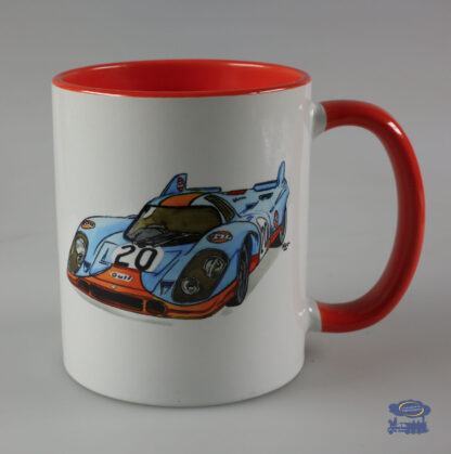 Le Mans 70, Mug Blanc / Jaune orangé