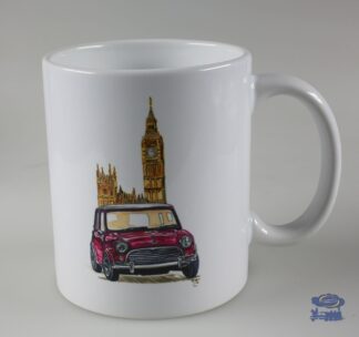 Mini Morris Rose, Mug Blanc