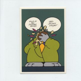 Le Chat : Carte double Vous et moi sommes resté très jeunes d'esprit