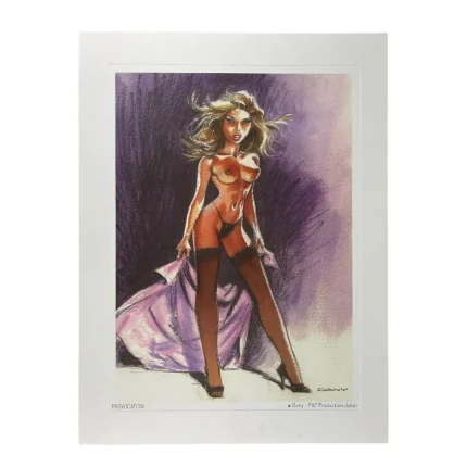 Pin-up, Dany, Affiche offset, Provocation
