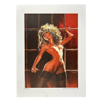 Pin-up, Dany, Affiche offset, Violence