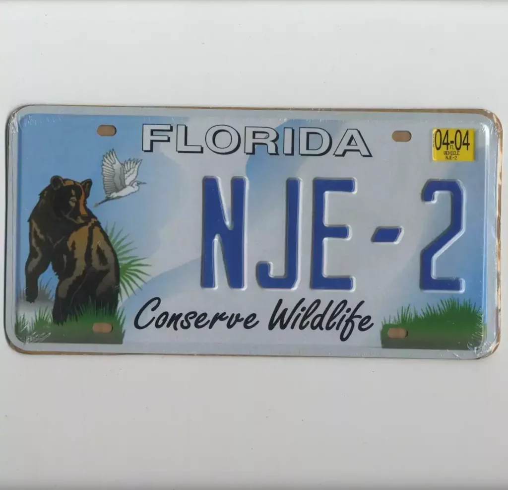 Plaque-immatriculation-américaine-FLORIDA-Conserve-Wildlife