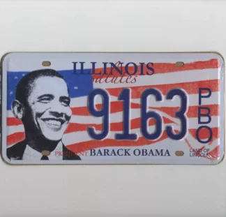 Plaque-immatriculation-américaine-Illinois-Barack-Obama