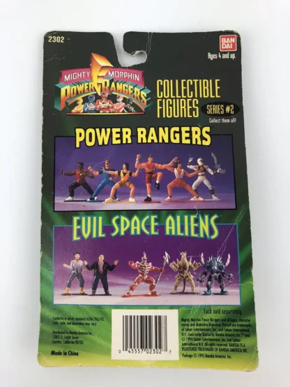 Power Rangers : Mighty Morphin : Figurine en plastique Bandai (Emballage d'origine)-verso