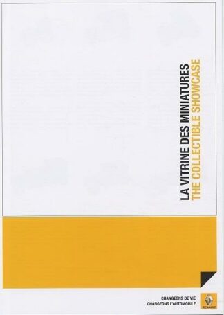 Renault, catalogue, Vitrine des Miniatures, 48 Modèles