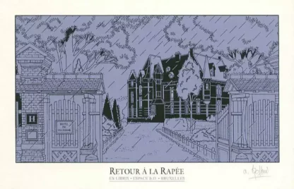 Retour-à-la-Rapée-Le-Manoir-Ex-libris-sérigraphié-signé-par-Goffin