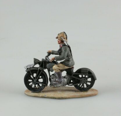 2nd World War, Figurine en métal, Soldat d'infanterie Italien, (Lybie - 1940), sur sa Gileria Marte