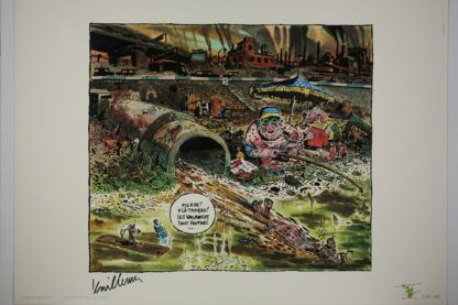 Vuillemin : Affiche offset : Les vacances sont foutues