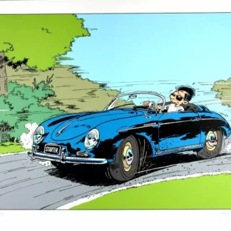 Starter-en-Porsche-Sérigraphie-signée-par-Jidehem