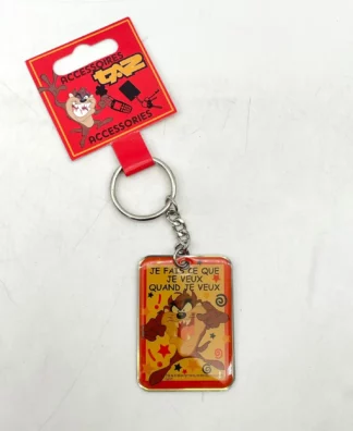 Taz-Je-fais-ce-que-je-veux-quand-je-veux-Porte-clés-métal-Warner-a
