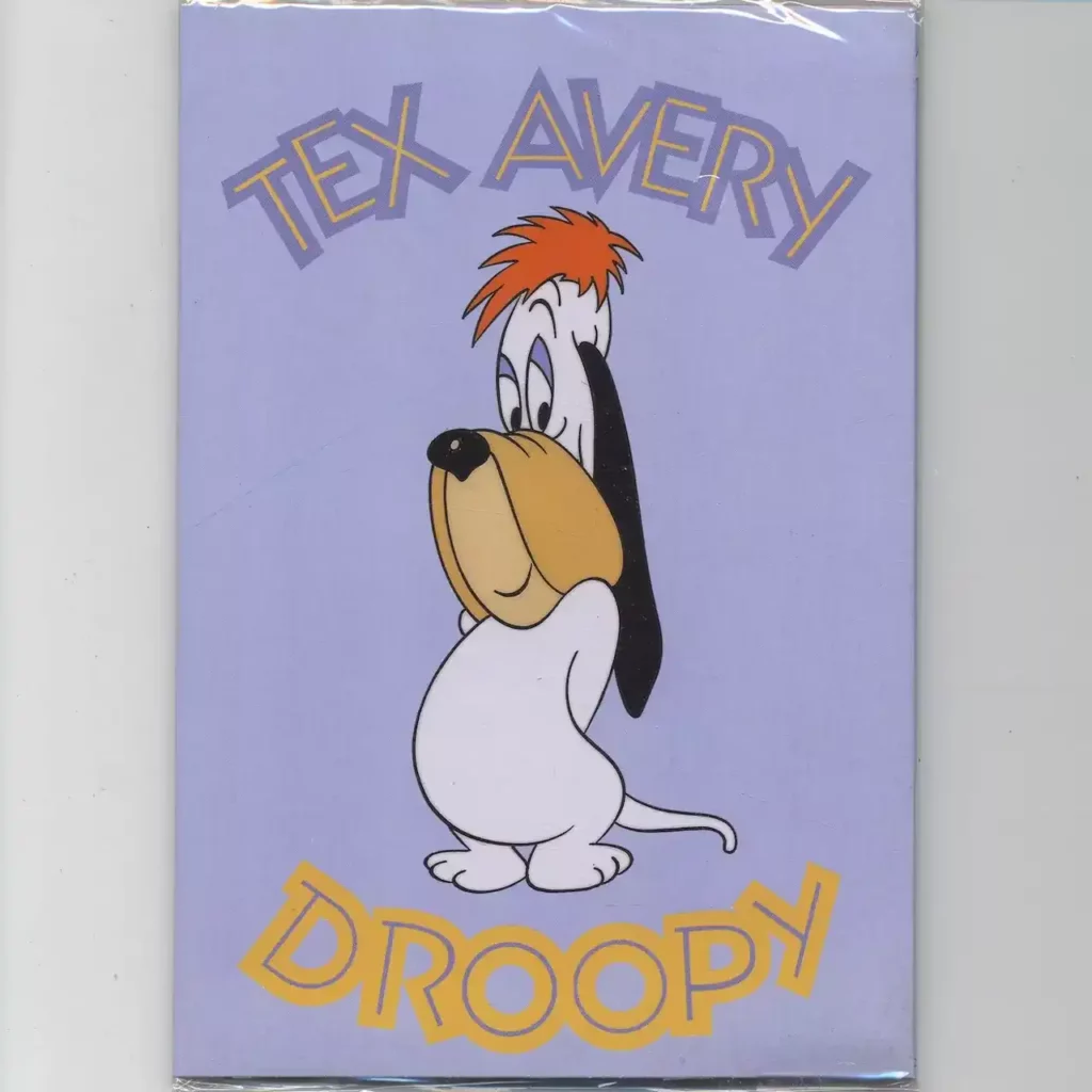 Tex-Avery-Droopy-Papier-à-lettres-avec-enveloppes-lilas