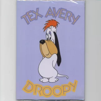 Tex-Avery-Droopy-Papier-à-lettres-avec-enveloppes-lilas