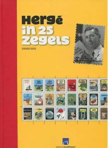 Tintin-Album-timbrés-Kuifje-Hergé-in-25-zegels