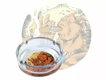 Trolls de Troy cendrier en verre Troll au cigare