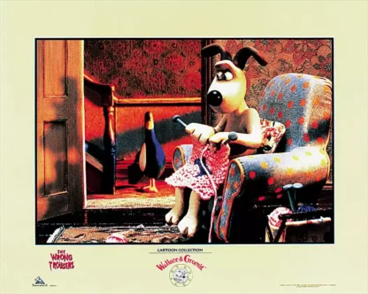Wallace-et-Gromit-Affiche-offset-Gromit-dans-son-fauteuil