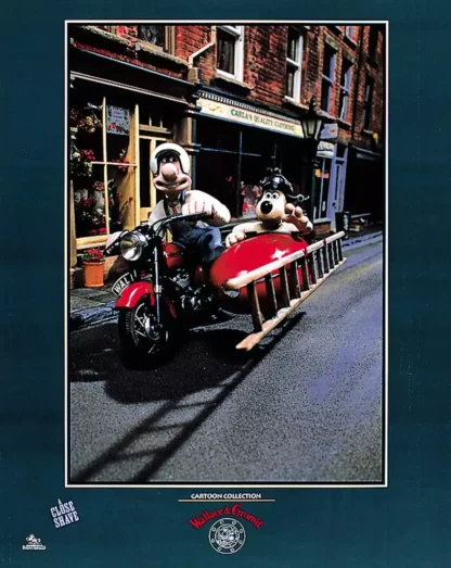 Wallace-et-Gromit-Affiche-offset-Side-car-A-close-Shave
