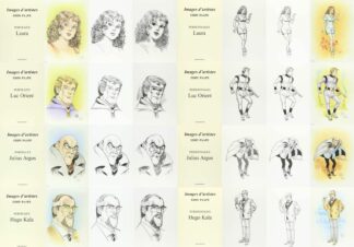 Luc Orient, Eddy Paape, Portfolio numéroté et signé, Galerie de Personnages et Portraits (8 portfolios)