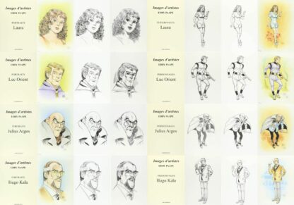 Luc Orient, Eddy Paape, Portfolio numéroté et signé, Galerie de Personnages et Portraits (8 portfolios)