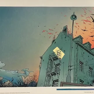 affiche broussaille frank pé baleines publiques