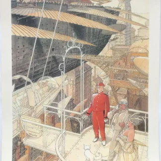 Affiche Les Cités Obscures Le voyage du siècle François Schuiten