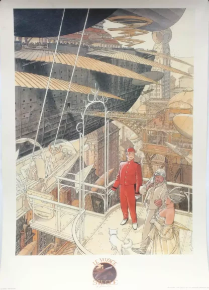 Affiche Les Cités Obscures Le voyage du siècle François Schuiten